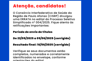ERRATA – PSS 004/2025