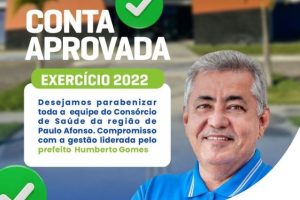 Conta Aprovada – Exercício 2022