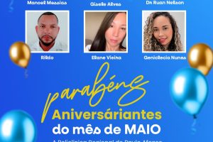 Homenagem aos Aniversariantes de Maio